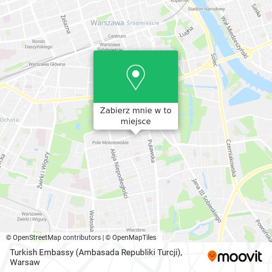 Mapa Turkish Embassy (Ambasada Republiki Turcji)