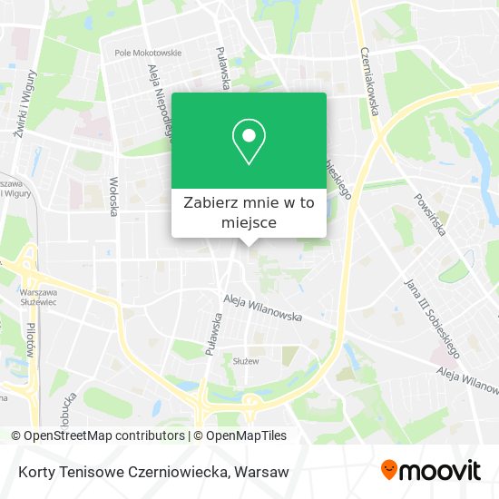 Mapa Korty Tenisowe Czerniowiecka