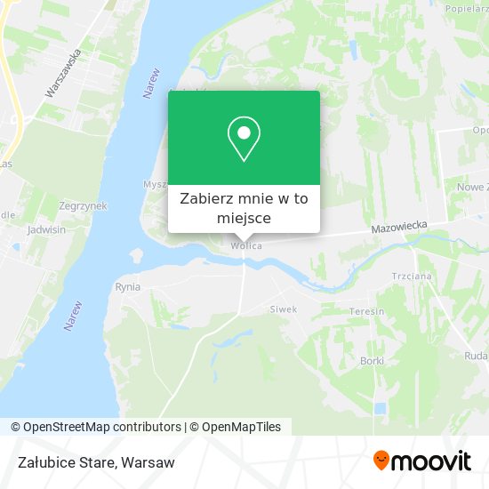 Mapa Załubice Stare