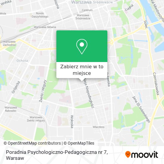 Mapa Poradnia Psychologiczno-Pedagogiczna nr 7