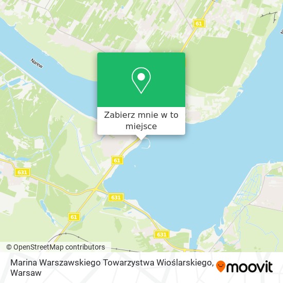 Mapa Marina Warszawskiego Towarzystwa Wioślarskiego