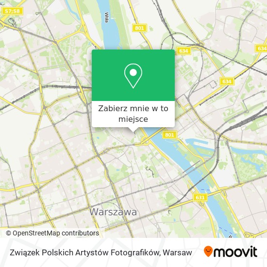 Mapa Związek Polskich Artystów Fotografików