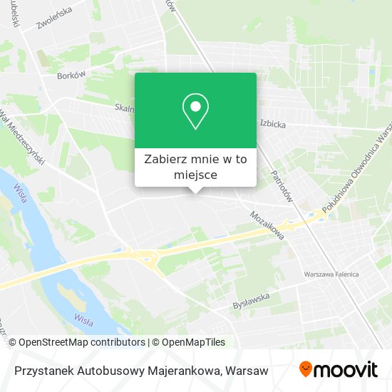 Mapa Przystanek Autobusowy Majerankowa