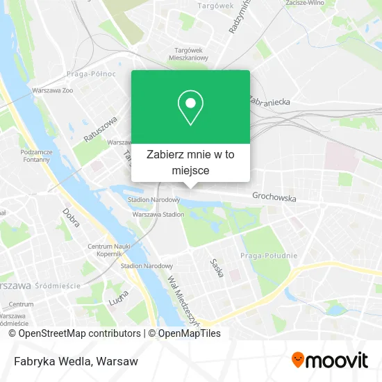 Mapa Fabryka Wedla