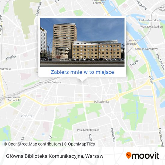 Mapa Główna Biblioteka Komunikacyjna