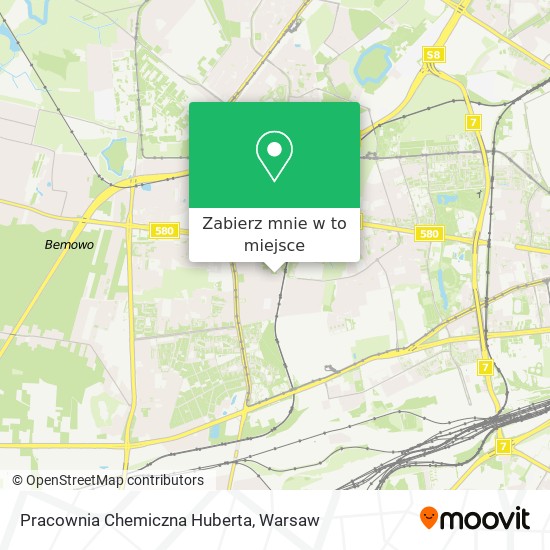 Mapa Pracownia Chemiczna Huberta