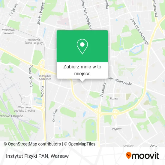 Mapa Instytut Fizyki PAN