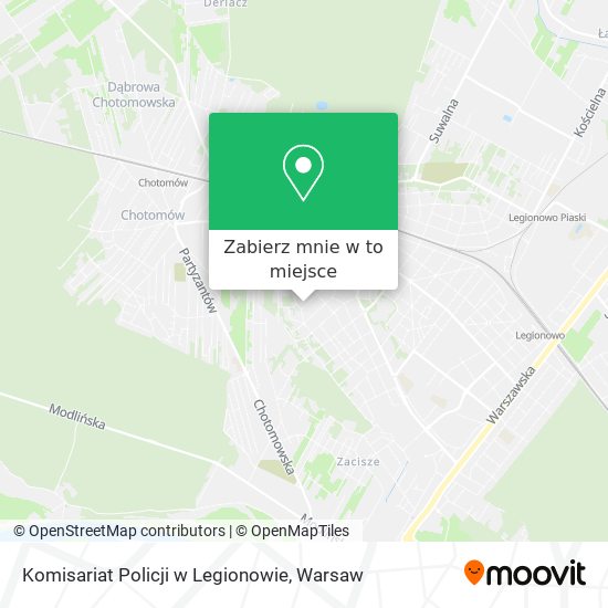 Mapa Komisariat Policji w Legionowie