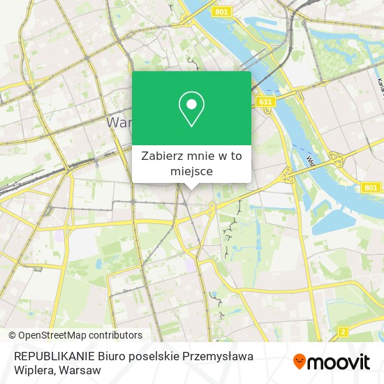 Mapa REPUBLIKANIE Biuro poselskie Przemysława Wiplera