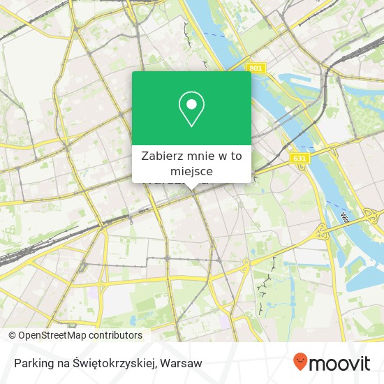 Mapa Parking na Świętokrzyskiej