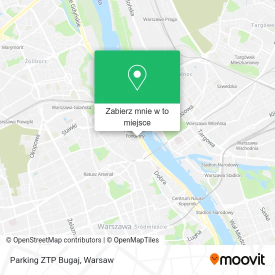 Mapa Parking ZTP Bugaj