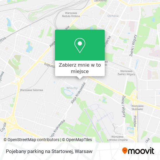 Mapa Pojebany parking na Startowej