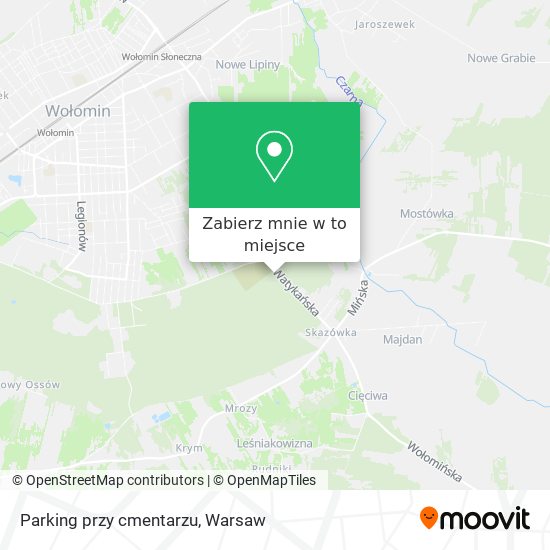 Mapa Parking przy cmentarzu