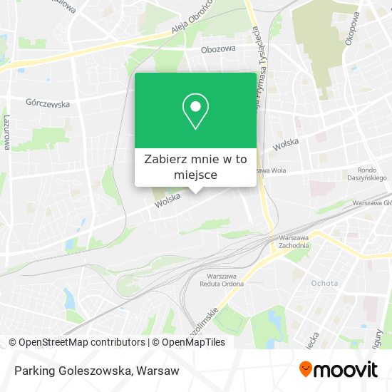 Mapa Parking Goleszowska