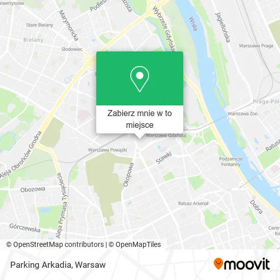 Mapa Parking Arkadia