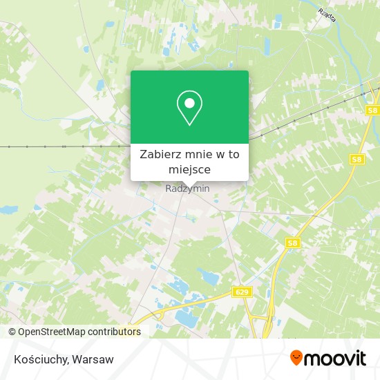 Mapa Kościuchy