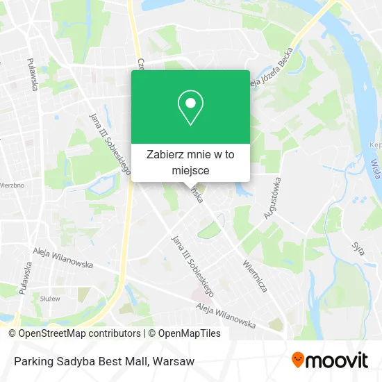Mapa Parking Sadyba Best Mall