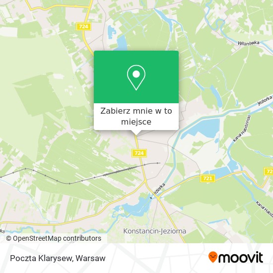 Mapa Poczta Klarysew