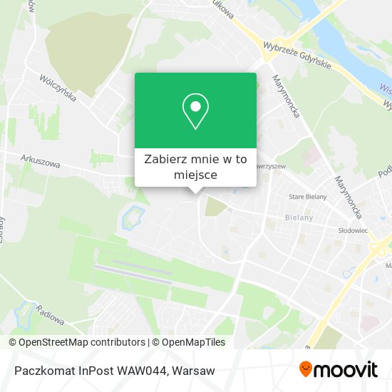 Mapa Paczkomat InPost WAW044