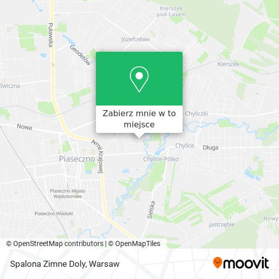 Mapa Spalona Zimne Doly