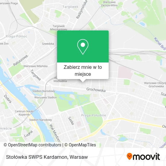 Mapa Stołówka SWPS  Kardamon