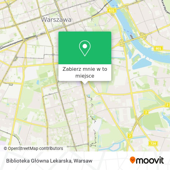 Mapa Biblioteka Główna Lekarska