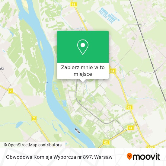 Mapa Obwodowa Komisja Wyborcza nr 897