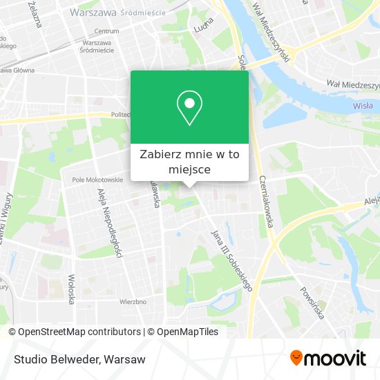 Mapa Studio Belweder