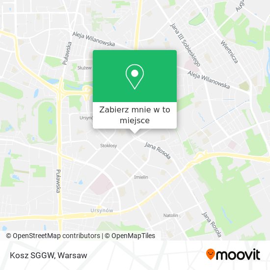 Mapa Kosz SGGW