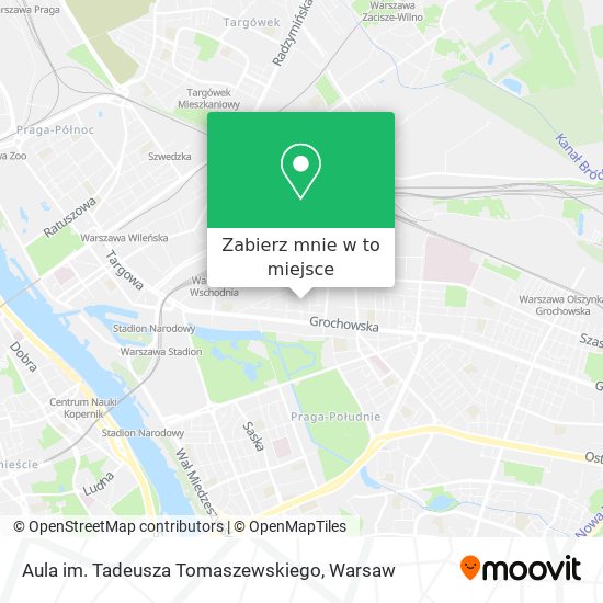 Mapa Aula im. Tadeusza Tomaszewskiego