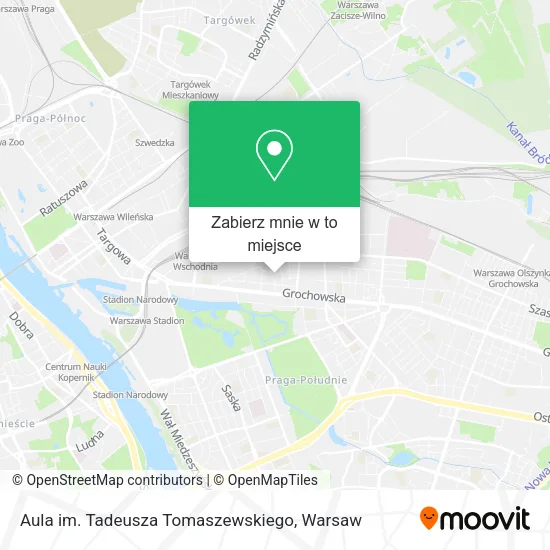 Mapa Aula im. Tadeusza Tomaszewskiego