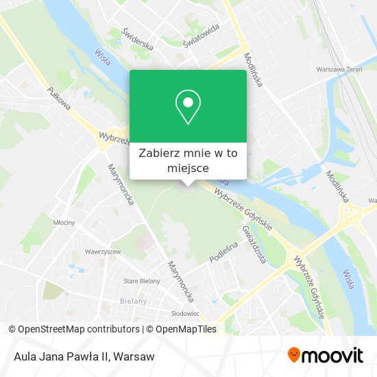 Mapa Aula Jana Pawła II