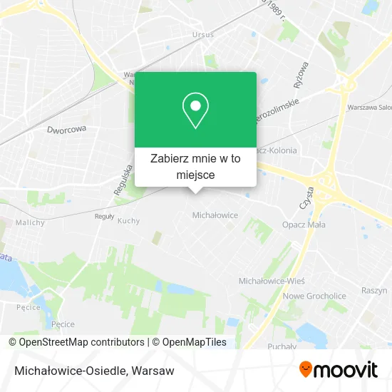Mapa Michałowice-Osiedle