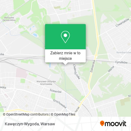 Mapa Kawęczyn-Wygoda