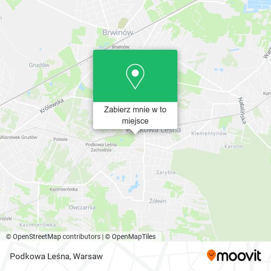 Mapa Podkowa Leśna