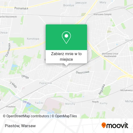 Mapa Piastów