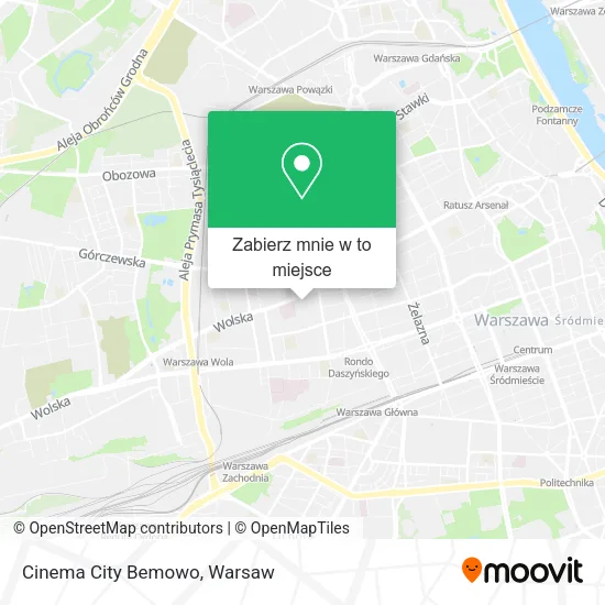 Mapa Cinema City Bemowo