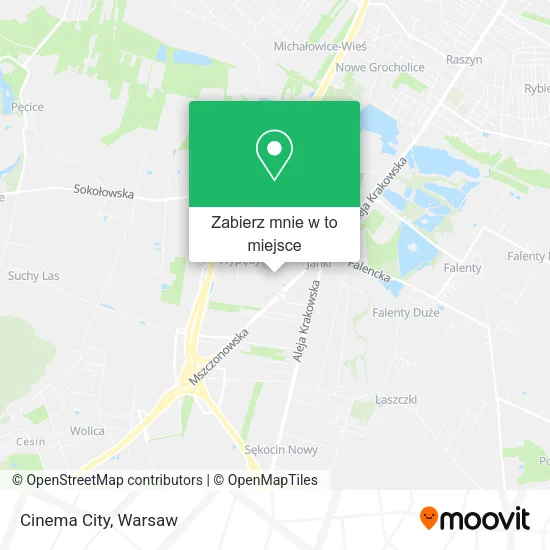 Mapa Cinema City