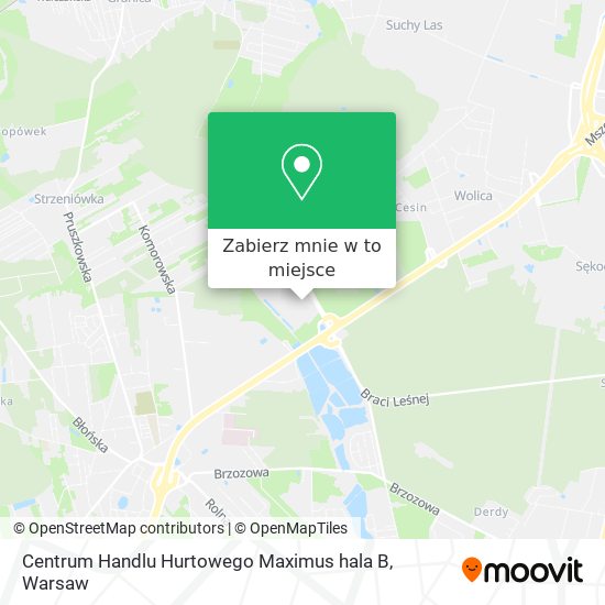 Mapa Centrum Handlu Hurtowego Maximus hala B