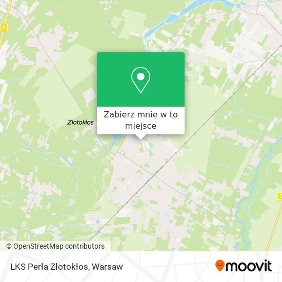 Mapa LKS Perła Złotokłos