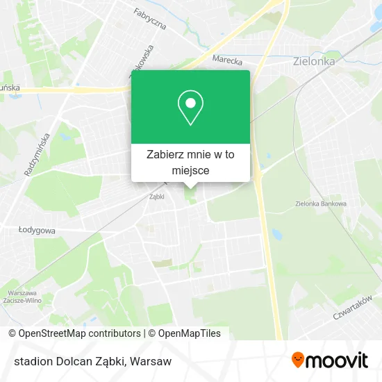 Mapa stadion Dolcan Ząbki