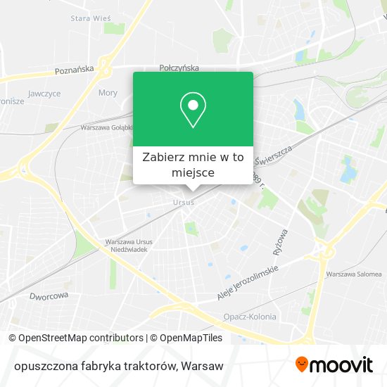 Mapa opuszczona fabryka traktorów