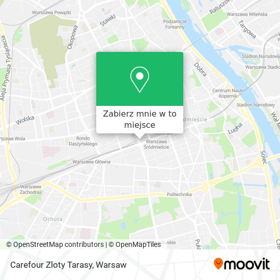 Mapa Carefour Zloty Tarasy