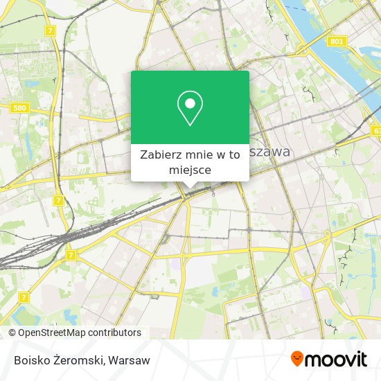 Mapa Boisko Żeromski