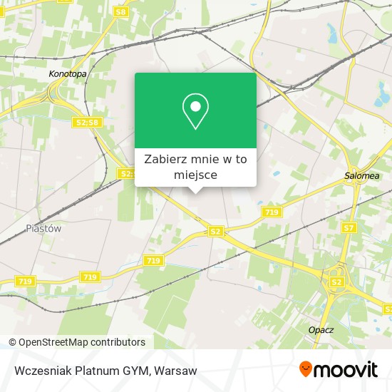 Mapa Wczesniak Platnum GYM