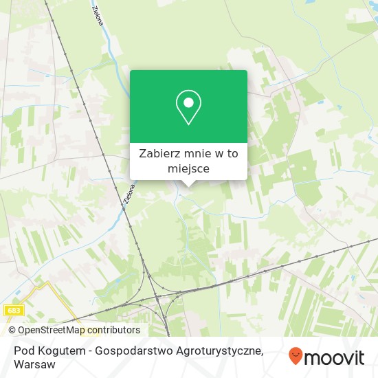 Mapa Pod Kogutem  - Gospodarstwo Agroturystyczne