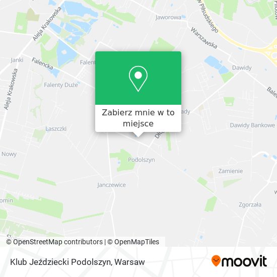 Mapa Klub Jeździecki Podolszyn