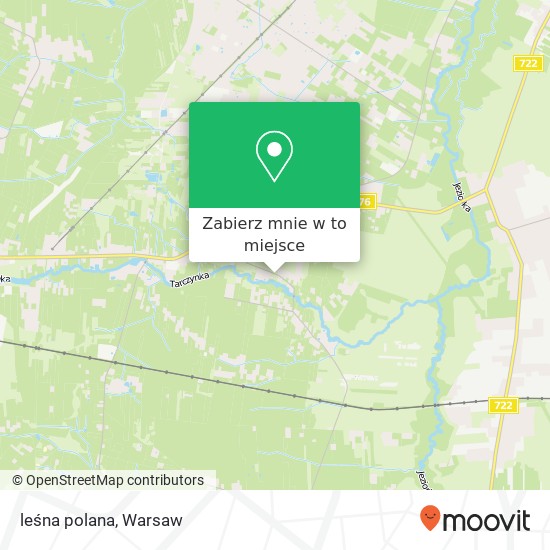 Mapa leśna polana