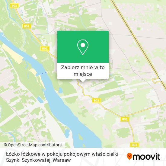 Mapa Łóżko łóżkowe w pokoju pokojowym właścicielki Szynki Szynkowatej