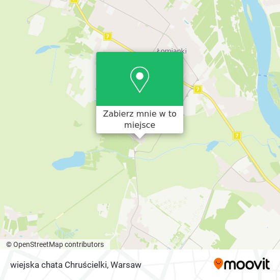 Mapa wiejska chata Chruścielki